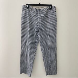 Etro Navy Gingham Check Pants 54 US 34